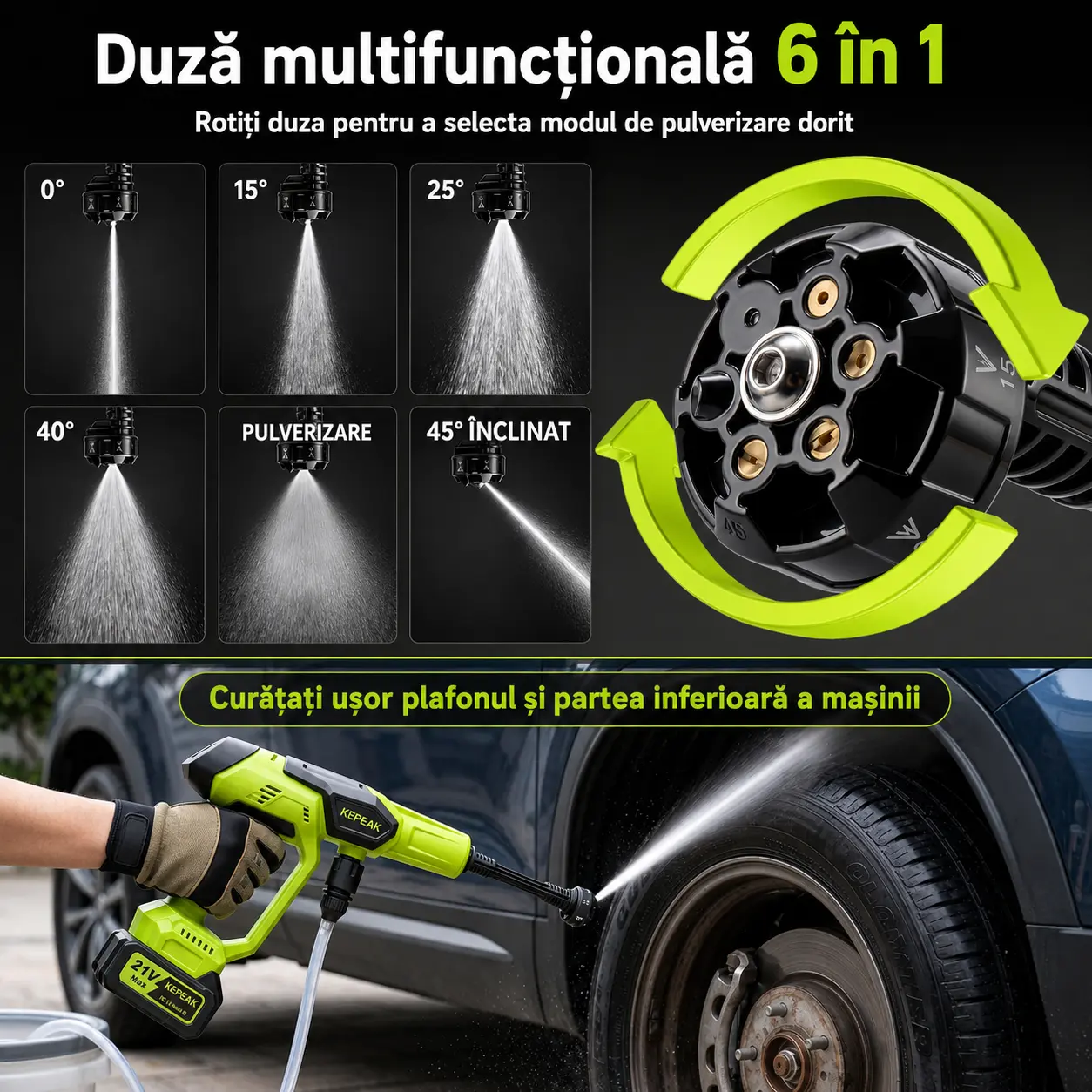Mașină de spălat portabilă fără fir 100 bar — imaginea 2